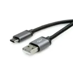 ROLINE USB 2.0 kaabel, USB-C &ndash; USB-A, 0,8 m, must