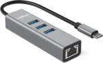 ROLINE USB Type C - Gigabit Ethernet Converter+ Hub 3x - digitaalne/andmed (12.02.1127)