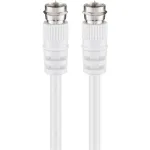 Wentronic Goobay SAT-&uuml;henduskaabel, valge, 1,5 m - F-pistik F-pistik (11721)