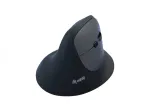 EQUIP ergonoomiline paremak&auml;eline vertikaalne juhtmevaba hiir 1600 DPI, RF juhtmevaba + Bluetooth, taaslaetav, 6 nuppu, must