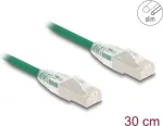 V&otilde;rgukaabel DeLOCK RJ45 Cat.6A pistik-pistikule 0,3 m roheline
