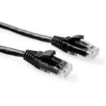 ACT Must 1 meeter U/UTP CAT6 patch-kaabel haardumiskindla RJ45 pistikuga