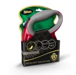 Sisset&otilde;mmatav koerarihm Hilton Smart Dog Tape L &mdash; 5 m, koertele kuni 30 kg, bordoopunane-hall