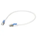 EFB RJ45 paigalduskaabel Cat.6A S/FTP LSZH BC AWG26 lukustatav valge 0,5m