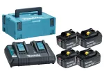 Makita 197970-3 18V LXT Liitiumioon-akude ja laadija komplekt (5,0Ah, BL1850B, DC18RC)