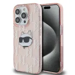 Karl Lagerfeld KLHCP14XHKLPCHP iPhone 14 Pro Max 6,7 inch Roosa k&otilde;va &uuml;mbris IML Choupette Head & Monogram
