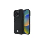 BMW Signature Leather Hardcase with Cardslot for Apple iPhone 16 Pro Max 6,9 inch Black