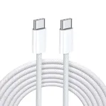 iLike 65W USB-C to USB-C kaabel 2M Valge