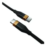 2-Power 2m USB-C to USB-C kaabel 60W PD kiirlaadimine ja andmes&uuml;nkroonimine - must