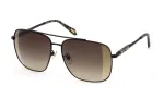 JUST CAVALLI Naiste p&auml;ikeseprillid SJC030-61305G - L&auml;ikiv must raam, hall gradientl&auml;&auml;ts, 61 mm