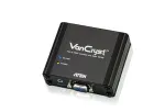 ATEN VGA-HDMI heli/videomuundur, must, metall, 1920 x 1080 pikslit, 1920 x 1080 pikslit, 1080p, 16:9