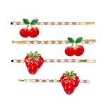 Souza! Strawberry and Cherry Hair Clips Yda 4 pcs