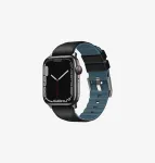 UNIQ Linus Apple Watch Rihm Series 1/2/3/4/5/6/7/8/9/SE/SE2/SE3 38/40/41mm Airosoft Silicone Midnight Black