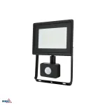 KAFLER KASTEL LED prožektor 30W 4000K 2520lm IP65 must PIR-anduriga