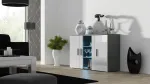Cama Kummut 120 cm SOHO S7 hall/valge l&auml;ikiv
