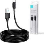 JOYROOM S-UC027A9 USB-A to USB-C kaabel 2M must 3A kiirlaadimine ja andmes&uuml;nkroonimine