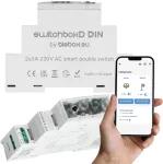 DIN-liistule paigaldatav l&uuml;lituskarp bleBox switchboxD (mudel 36805) nutika kodu moodulpaigalduseks