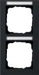 Gira System 55 katteloor 2-kohaline vertikaalne must matt 110209