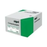 Sigel 08371 Pidevpaberi arvutipaber, &uuml;ksikperforatsioon, rohelised jooned, 203 x 375 mm, 60 g/m&sup2;, 2000 lehte