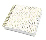 SIGEL Jolie Inspire Square Golden Rain spiraalm&auml;rkmik A5 ruudukujuline t&uuml;hi 120gsm JQ100
