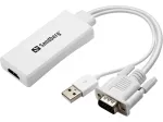Sandberg VGA+Heli HDMI-muundur