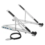 Targus AWU100205GL s&uuml;learvuti alus 4-pordilise USB-jaoturiga, 25,4&ndash;39,6 cm (10&ndash;15,6 tolli), h&otilde;bedane