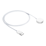 Akyga AK-SW-44 laadimiskaabel Apple Watch Ultra 2 / Series 9/8/7/6/5/4/3/2/1 jaoks, alumiiniumsulam, USB, 1 m, valge
