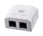 LANBERG Outlet Box RJ-45 Cat6 OU6-0002-W valge, 2 pesa, 30&times;54&times;57 mm