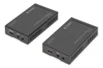 DIGITUS 4K HDMI Extender Set, HDBaseT 70 m over v&otilde;rgukaabel (Cat 5E, 6, 7) UHD 4K2K/30 Hz