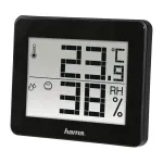 Digitaalne termomeeter h&uuml;gromeeter Hama TH-130 Must
