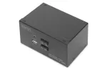 DIGITUS KVM Switch, 2 Port, Dual Display, 4K, HDMI