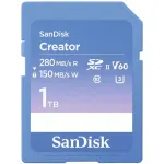 SanDisk Creator SD UHS-II m&auml;lukaart, 1TB, sinine, SDSDXEP-1T00-GNCIS