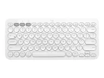 Logitech Multi-Device K380 - Klaviatuur - Juhtmevaba - Bluetooth 3.0 - Saksa - Valge
