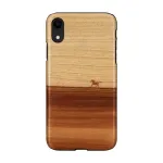 Man and wood telefonikott iPhone XR-ile &mdash; must, kaitsev pehme &uuml;mbris