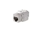 Equip Cat 8.1 varjestatud keystone-pistik, t&ouml;&ouml;riistavaba, 8 tk, roostevaba teras, RJ-45