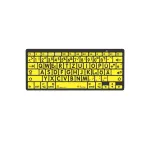 Logickeyboard LKB-LPBY-BTON-DE klaviatuur Bluetooth QWERTZ saksa must - kollane (LKB-LPBY-BTON-DE)