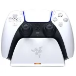 Razer RC21-01900100-R3U1 kiirlaadimisalus PlayStation 5 DualSense kontrolleritele, USB-C&ndash;USB-A kaabel, valge