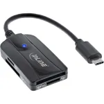 InLine kaardilugeja USB 3.2 Gen 1 USB-C, SD/SDHC/SDXC, microSD jaoks, UHS-II &uuml;hilduv