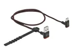 USB-kaabel DeLOCK EASY-USB 2.0 Type-A-pistik USB-C isasele nurgeline 0,5 m must