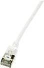 LogiLink Ultraflex SlimLine - Patch-kaabel - RJ-45 (I) kuni RJ-45 (I) - 0,5 m - 3,8 mm - varjestatud PIMF - CAT 6a - Varjestatud, halogeenivaba, vormitud - Valge, RAL 9010