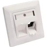 InLine raamikomplekt 2x RJ45 Bu/LSA siset&uuml;kile, Keystone SNAP-In, RAL9010