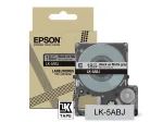 Epson matiteip &ndash; hall/must 18 mm (8 m) &ndash; LK-5ABJ, must hallil, LK, Rhino, LabelWorks LW-C410, LabelWorks LW-C610, 1,8 cm, 8 m