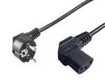 Microconnect PE010510 toitekaabel must 1 m CEE7/7 C13 pistik