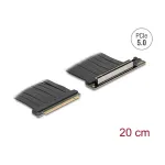 PCI Express 5.0 x16 t&otilde;stekaart DELOCK 81289, x16 pesa, 20 cm kaabel