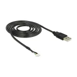 USB-kaabel DeLOCK 1,5m USB2.0-A/5p Must