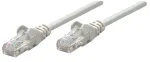 Intellinet v&otilde;rgukaabel, Cat5e, 0,25 m, hall, CCA, SF/UTP, PVC, RJ45, kullatud kontaktid, t&otilde;mbet&otilde;kestiga, kaablikestaga, eluaegne garantii