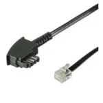 Wentronic Goobay TAE-F-&uuml;henduskaabel (Universaalne viigujaotus), Must, 6 m - TAE-F-pistik kuni RJ11/RJ14-pistik (6P4C) (68536)