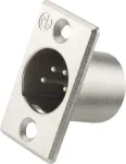 Neutrik NC4MP - XLR - roostevaba teras - messing - nikkel - pol&uuml;amiid - teras - tsink - messing - IP40 - 1,5 V (NC4MP)
