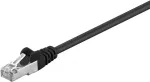 Wentronic Goobay CAT 5e paigalduskaabel, F/UTP, must, 0,25 m - CCA vasegu (68704)