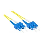 Alcasa LW-9075SC Fiiberoptiline kaabel 7,5 m 2x SC OS2 Kollane (LW-9075SC)
